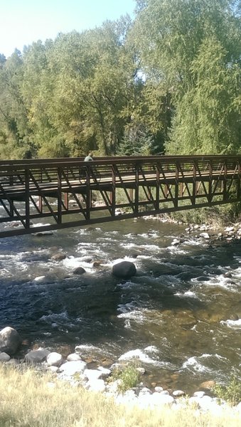 Bridge over the Eagle River, just before the Riverwalk area in Edwards