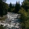 View of the Eagle River from the busy round-about near Eagle-Vail