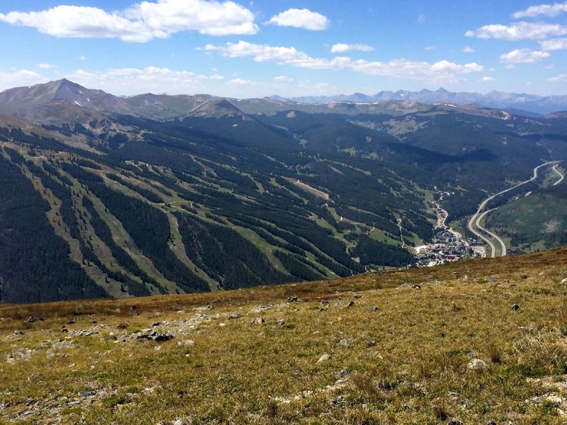 Having made it over the pass, the ride down to Copper Mountain is fast and easy.