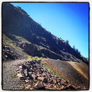 The Bennetville Ghost Town trail to the mine.