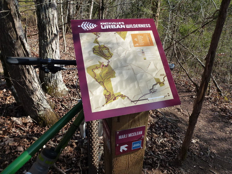 Typical trail signage at trailheads.