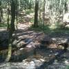 Solid armored creek crossing, one of the many nice features that SAMBA placed in the trail.