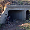 Yep, the trail goes through there. Not recommended during a monsoon storm.