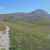 Looking across broad valley towards Sheep Mountain