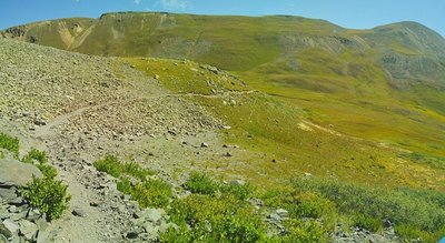 Colorado Trail with Sheep Mountain to right