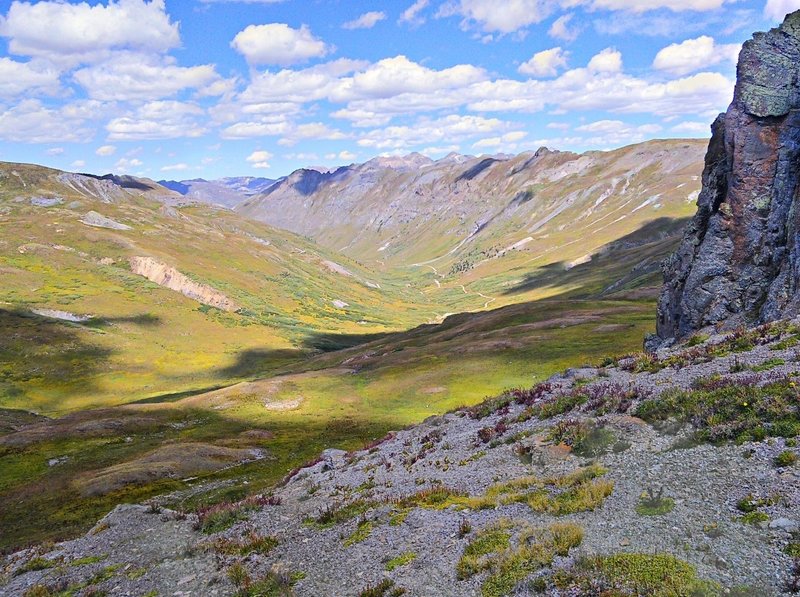 Looking north down into Maggie Gulch