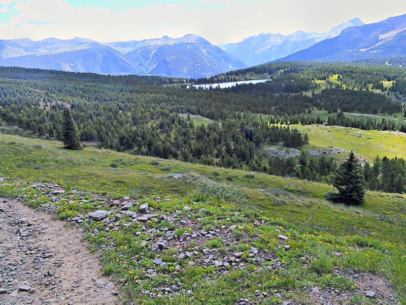 View back towards Little Molas Lake