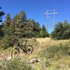 Powerline Trail at the west rim of Martinez Cr. canyon.