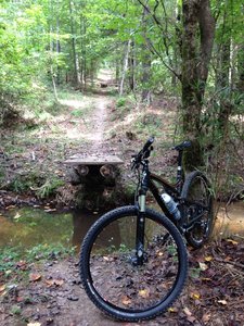 New creek jump just before Big Enoch Hill