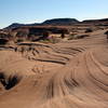 Following the slope out to the point. Cross-bedding in the sandstone creates some nice contours and shifts in traction.