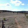 Sundance Trail looking at the "saddle" view west.