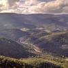 View of Smoke Hole just before the epic descent