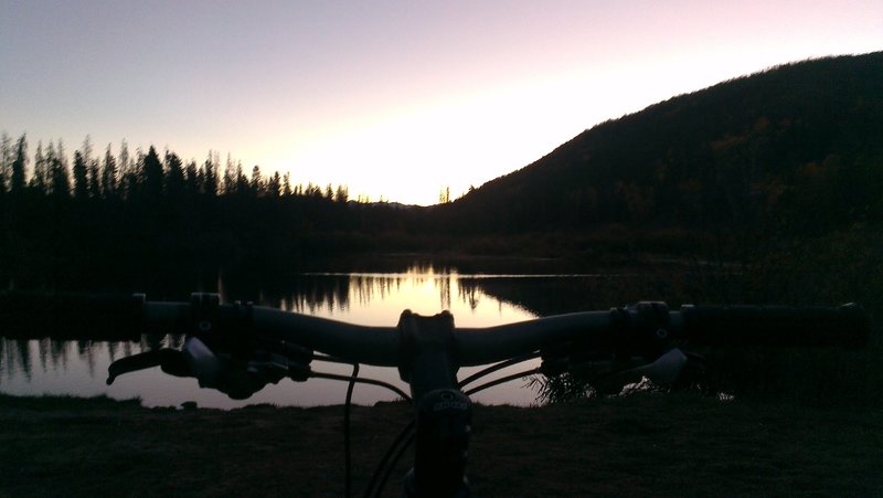 Early morning at Rainbow Lake