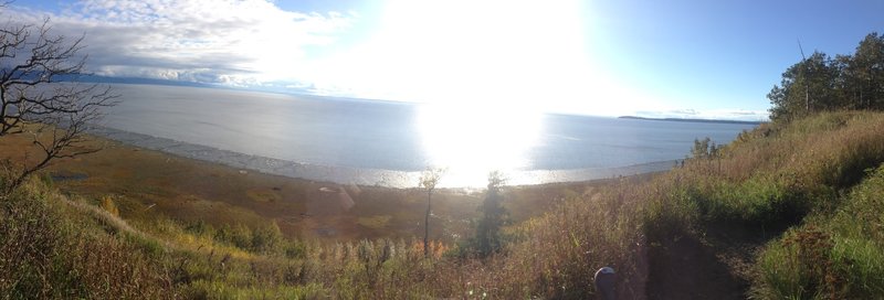 Looking south from Kincaid towards the Kenai Peninsula