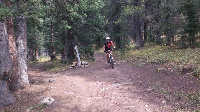 Baker's Tank Trail, Mountain Pride Trail junction