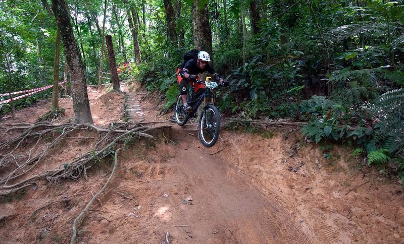 "Triple Terrace" on "Around The Mountain" trail in Bukit Kiara, Malaysia