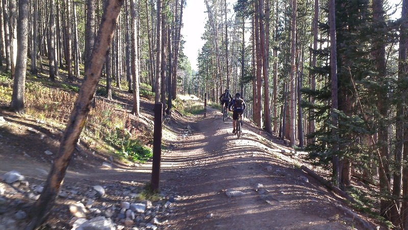 Hermit Placer intersection with Moonstone and Carter Park trails.