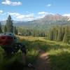 Fantastic views of the Ruby range from the Cliff Creek trail.