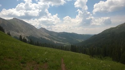 Tough climb, but great views abound.