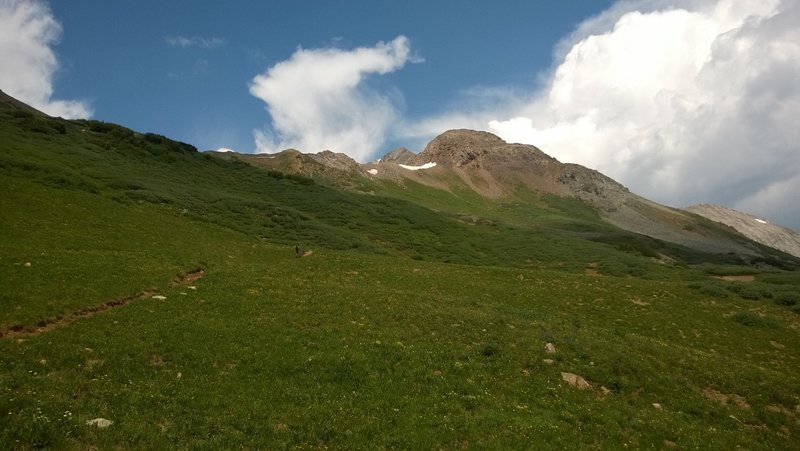 The climb to Star Pass on Trail 583