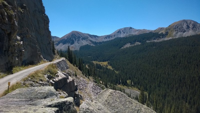 The rock wall has stood solid for over 100 years