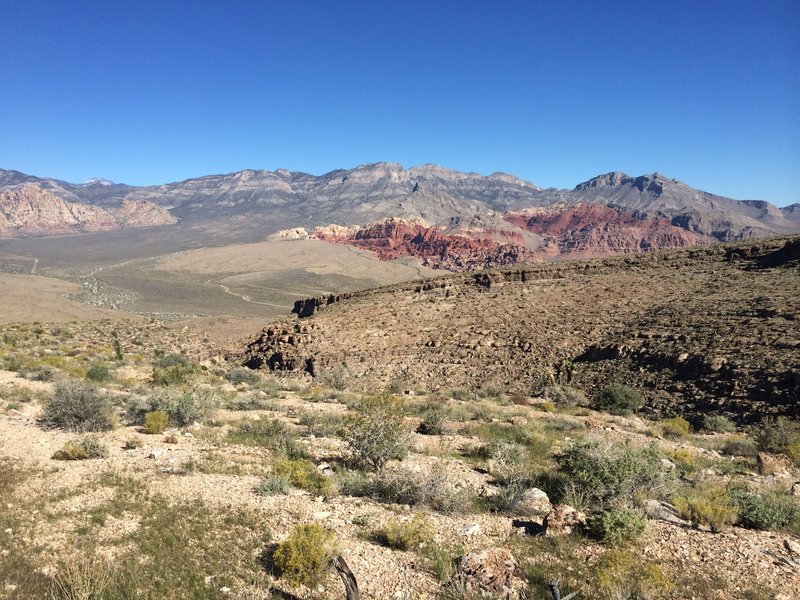 View from Bone Shaker to Calico in Red Rock