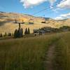 Ski lifts on Lower Meander Trail