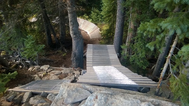 First section of ramp on Psycho Rocks