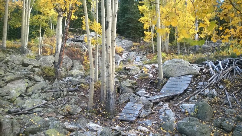 The final ramps and rock gardens of Psycho Rocks