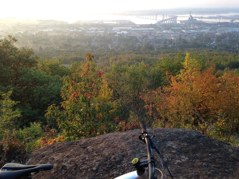 Scenic overlook of the Duluth/Superior harbor.