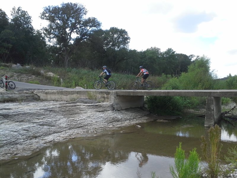 Crossing over the North Fork San Gabriel River and getting ready to head east along the south banks of the river