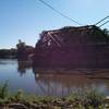 Train swing bridge.