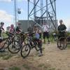 Gathering at the top, just before Aspen Draw descent