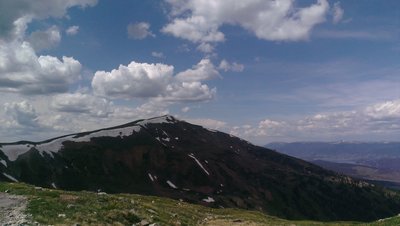 Peak 8 from the Peak 9 Access Road intersection with Wheeler Trail