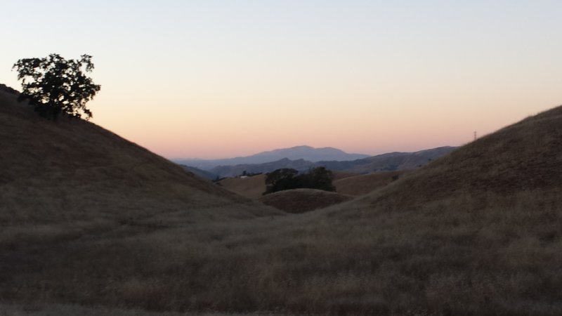 East Bay hills from Aquila Loop Trail