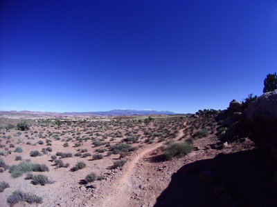 Somewhere out here is a connection to ride into Arches. . . . maybe next time.
