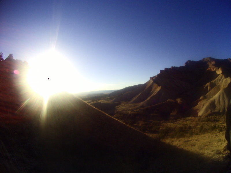 Sunset ride on Frontside