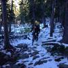 Winter comes early on this Little Raven trail