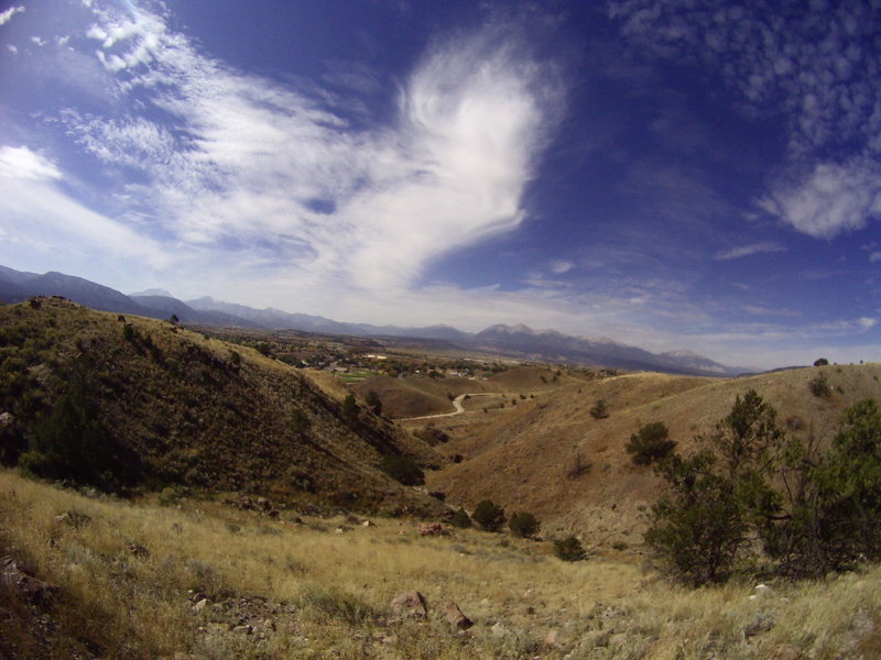 Lil Rattler- nice riding trail with knock-out views of Salida and beyond!