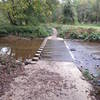 Difficult run crossing.  Can be uncross-able after heavy rainfall.