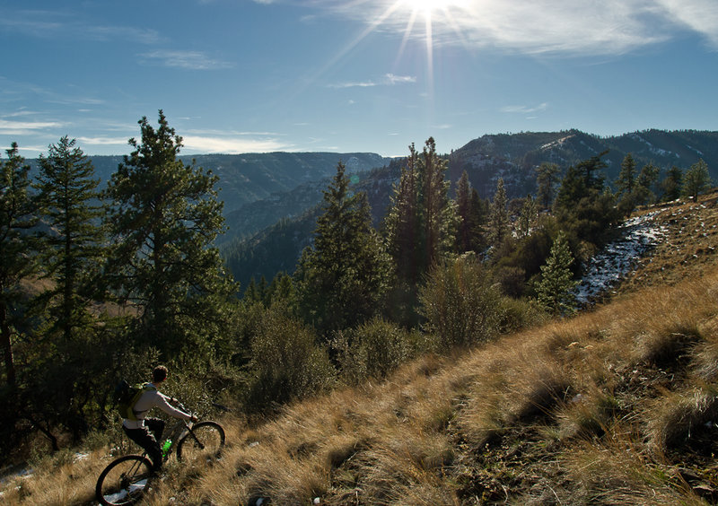 Taking a break from steep climb up S. Pinkham trail.