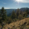 Taking a break from steep climb up S. Pinkham trail.