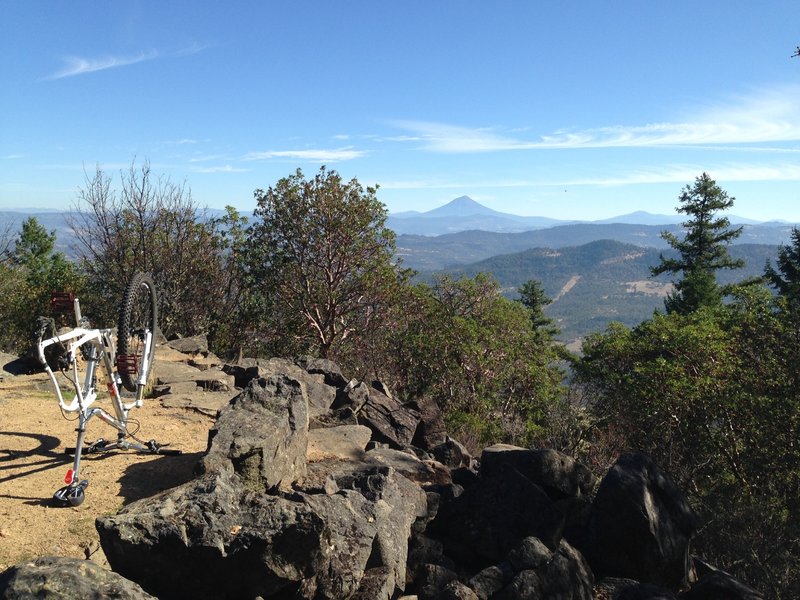 View east from the summit of Roxy Ann