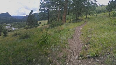 Climbing out of the East Fork valley