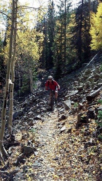 Rocking the talus on Rock Creek Trail