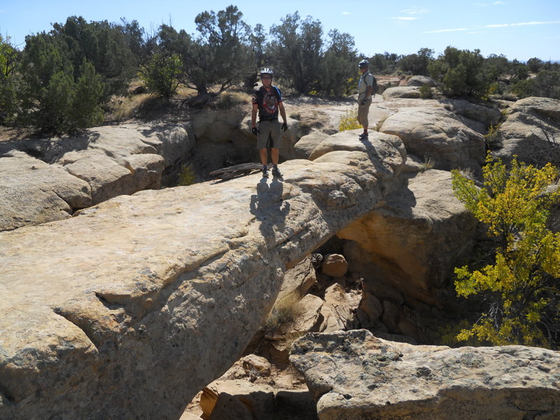 Westwater Arch Loop - natural bridge. Ride it if you dare!