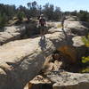 Westwater Arch Loop - natural bridge. Ride it if you dare!