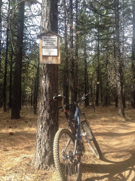 Bike and hikers only!