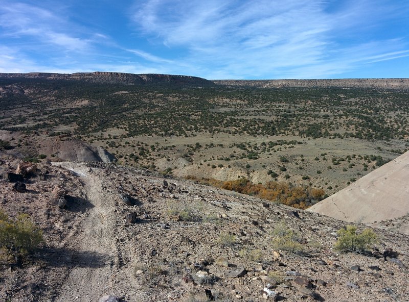 Looking west into Dry Creek Basin.