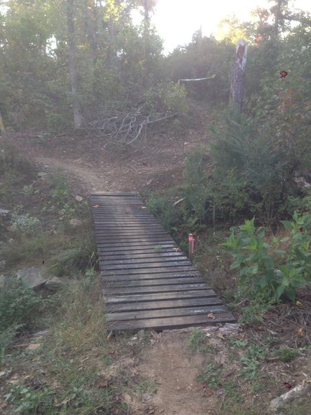 Bridge #2 on the Golf Course Loop.  Similar to the first bridge, but it doesn't seem to be quite as slippery.